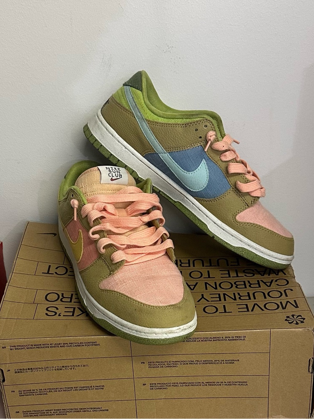 Nike Dunk Low Next Nature Sun Club Arctic Orange sneakers.